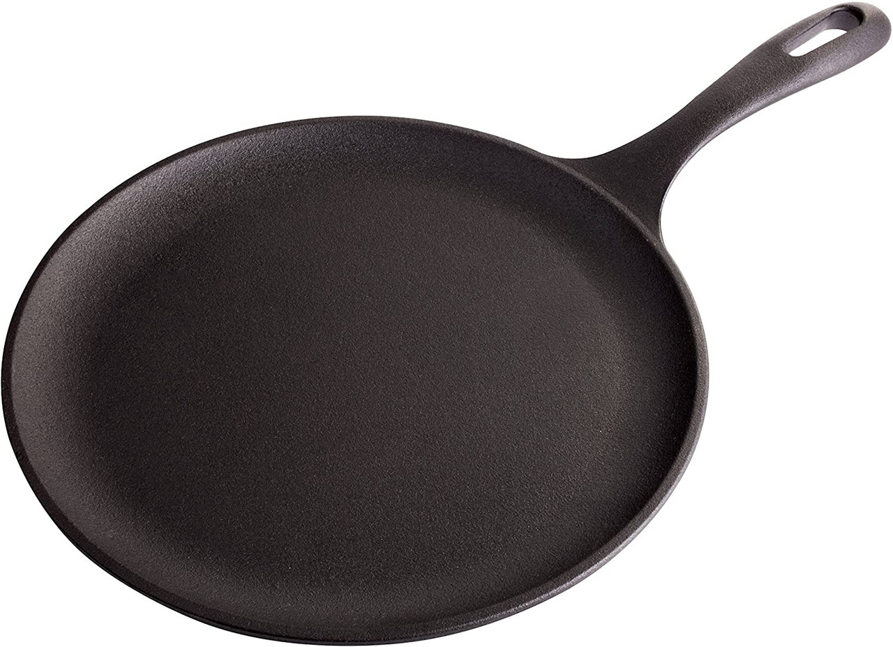 Victoria Cast Iron Comal Griddle and Crepe Pan, 10.5", Seasoned