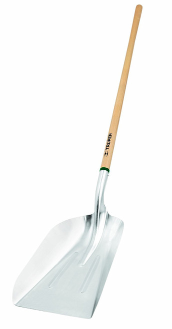 Truper 33052 Tru Tough Aluminum Scoop No.12 Long Handle 48-Inch