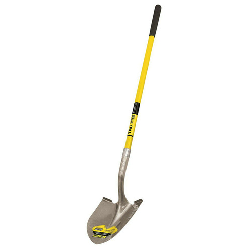 Truper 31198 Tru Pro Round Point Shovel Fiberglass Handle 10-Inch Grip