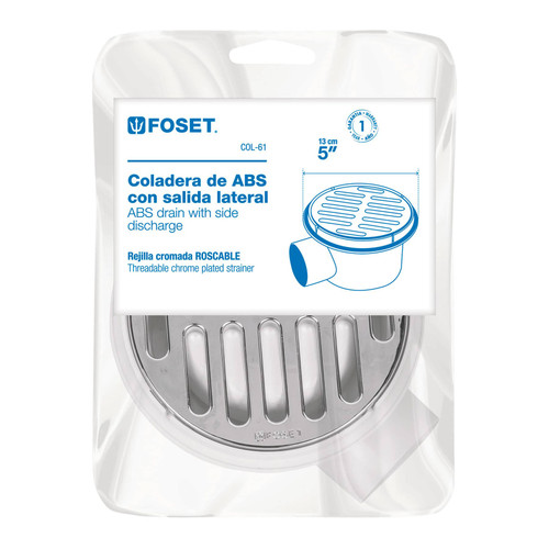 Foset 5" Polypropylene Strainer 2" Side Outlet Mesh