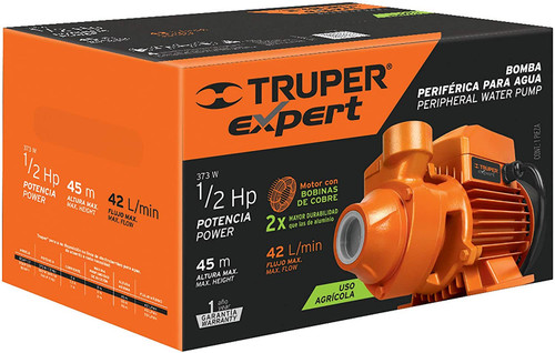 Truper 10068 Peripheral 1/2" HP Electric Water Pump Pool Garden Farm Pond