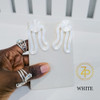 Hand holding contemporary cultural jewelry Iyun Okan white 3D printed symbolic statement earrings by dallas brand zuri perle Hand holding contemporary cultural jewelry Iyun Okan white 3D printed symbolic statement earrings by dallas brand zuri perle