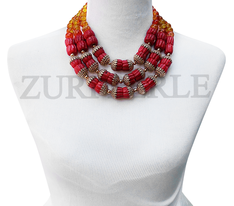 red coral nigerian wedding bride jewelry zuri perle 03796.1441394342