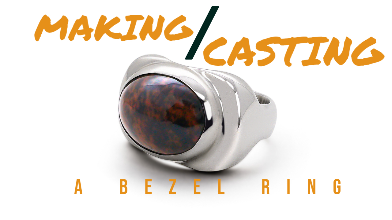 MAKING , CARVING AND CASTING A SILVER BEZEL RING