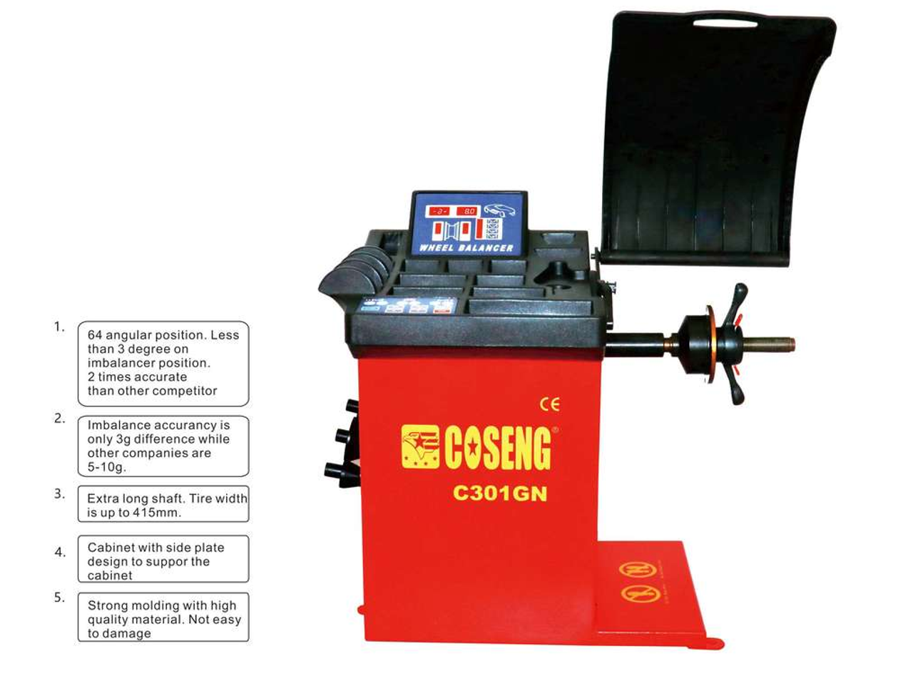 New Coseng 301 GN Basic Motor & Belt Car & Light Truck Tire Balancer