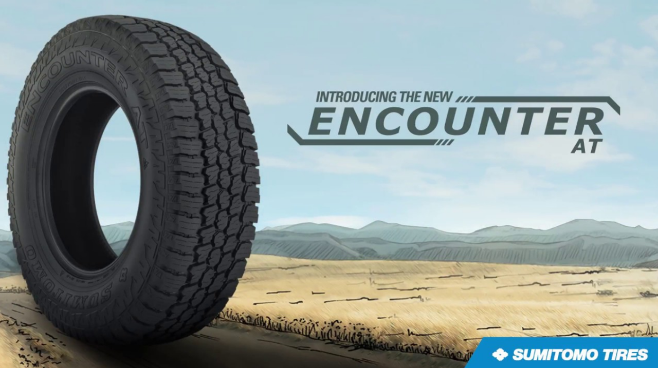 245 75 16 Sumitomo Encounter AT 10 Ply New Tire 60,000 Miles LT245/75R16