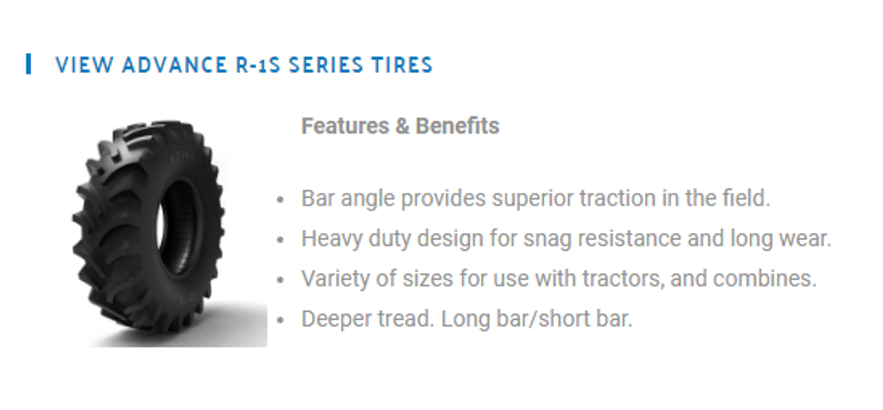 New Tire 12.4 28 Samson Tractor Rear R1 S 10ply TT 12.4x28