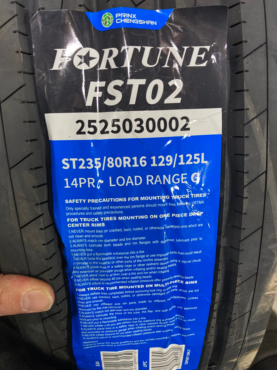 New Tire 235 80 16 Fortune 14 ply All Steel Trailer ST235/80R16
