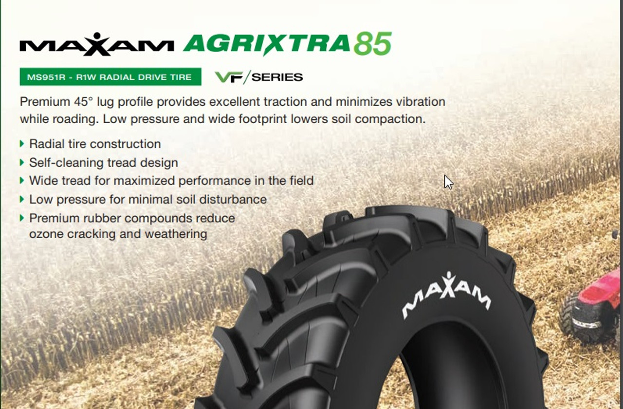 New Radial Tractor Tire 800 65 32 Maxam MS951R AgriXtra R1W 800/65R32 