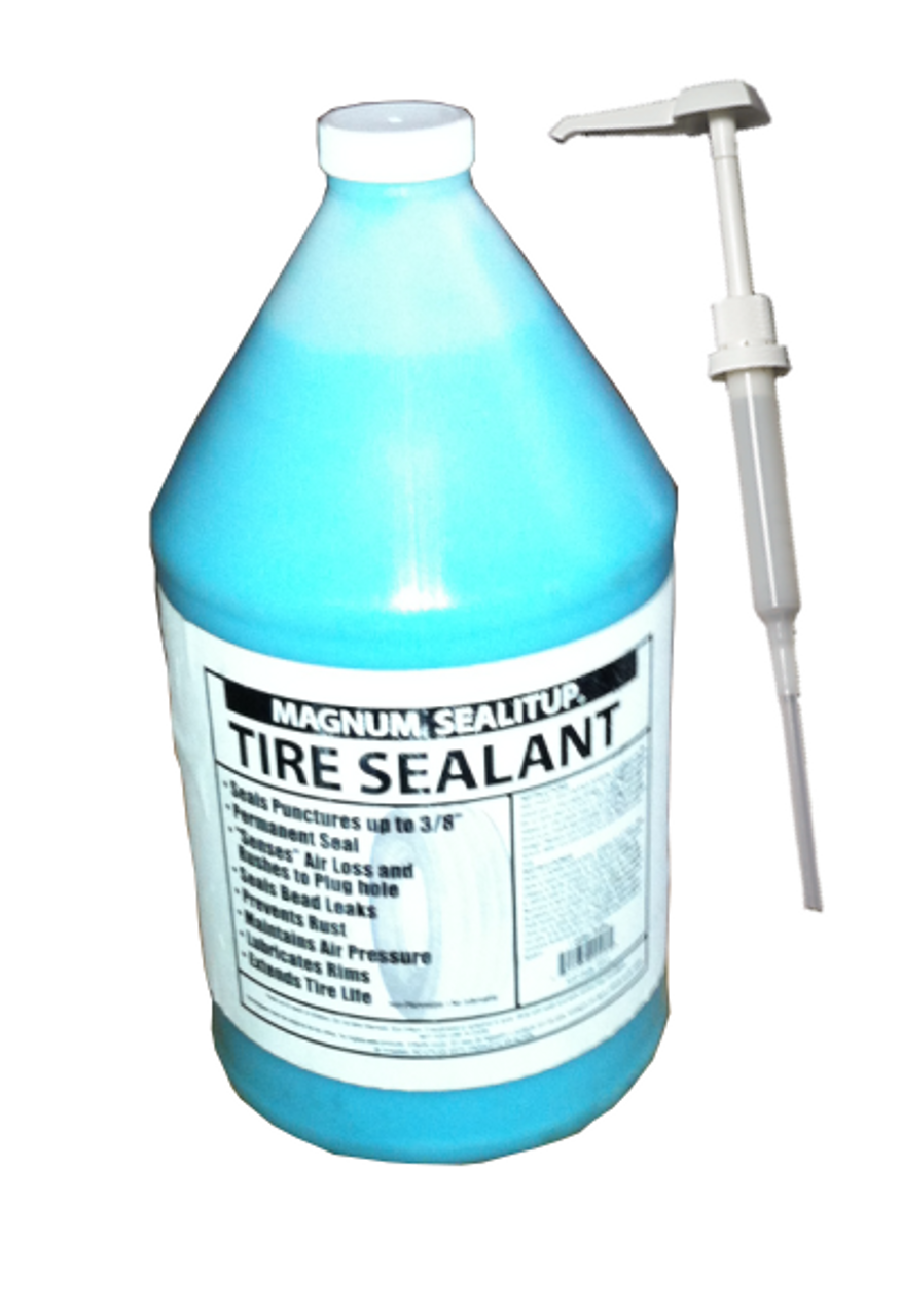 New Magnum Seal-it-Up Tire Sealant 1 Gallon with pump Free Shipping