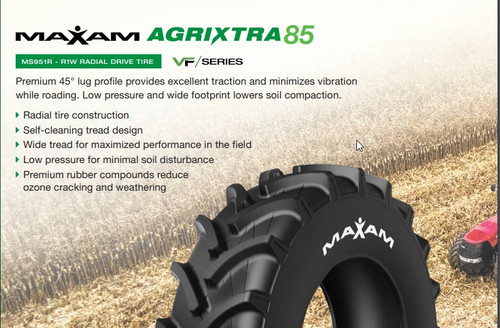 New Radial Tractor Tire 380 80 38 Maxam MS951R AgriXtra R1W 380/80R38