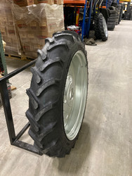 11.2 38 MRL R-1 Tractor Tread 10 Ply Assembly Tire Mounted on a Rim 