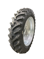 New Irrigation Tire Tube Assembly 13.6 38 Samson Mounted on 12" wide Pivot Wheel 13.6x38