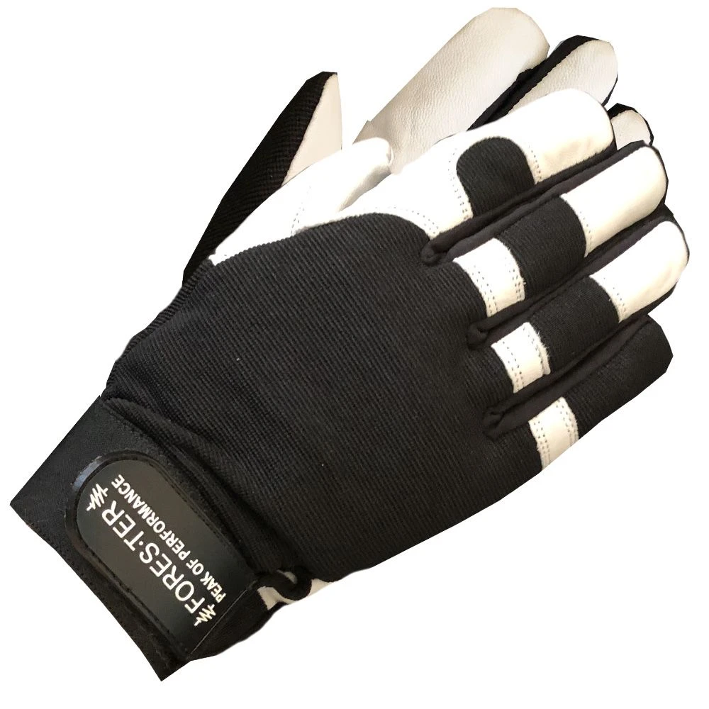 Vgo Goat Leather Palm Work Gloves - High Dexterity, Light Duty, 3-Pair Pack (GA7673)