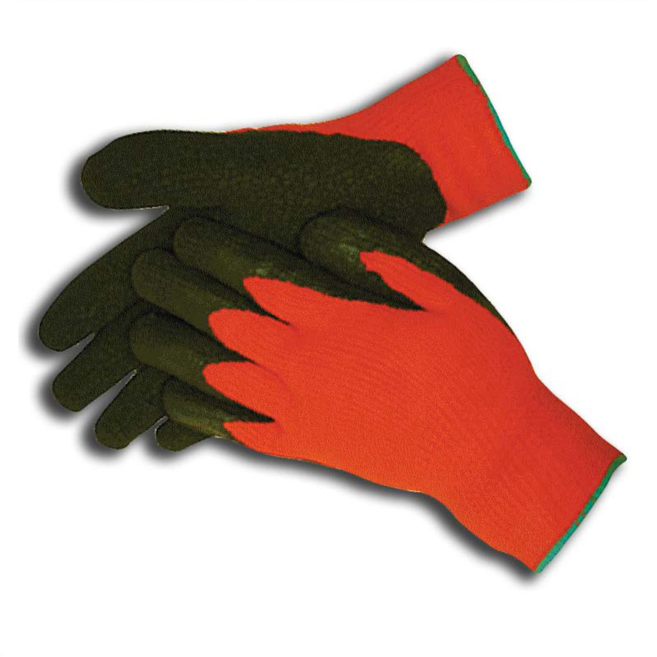 Hi-Vis Orange Insulated Rubber Palm Winter Work Gloves - Forester Shop