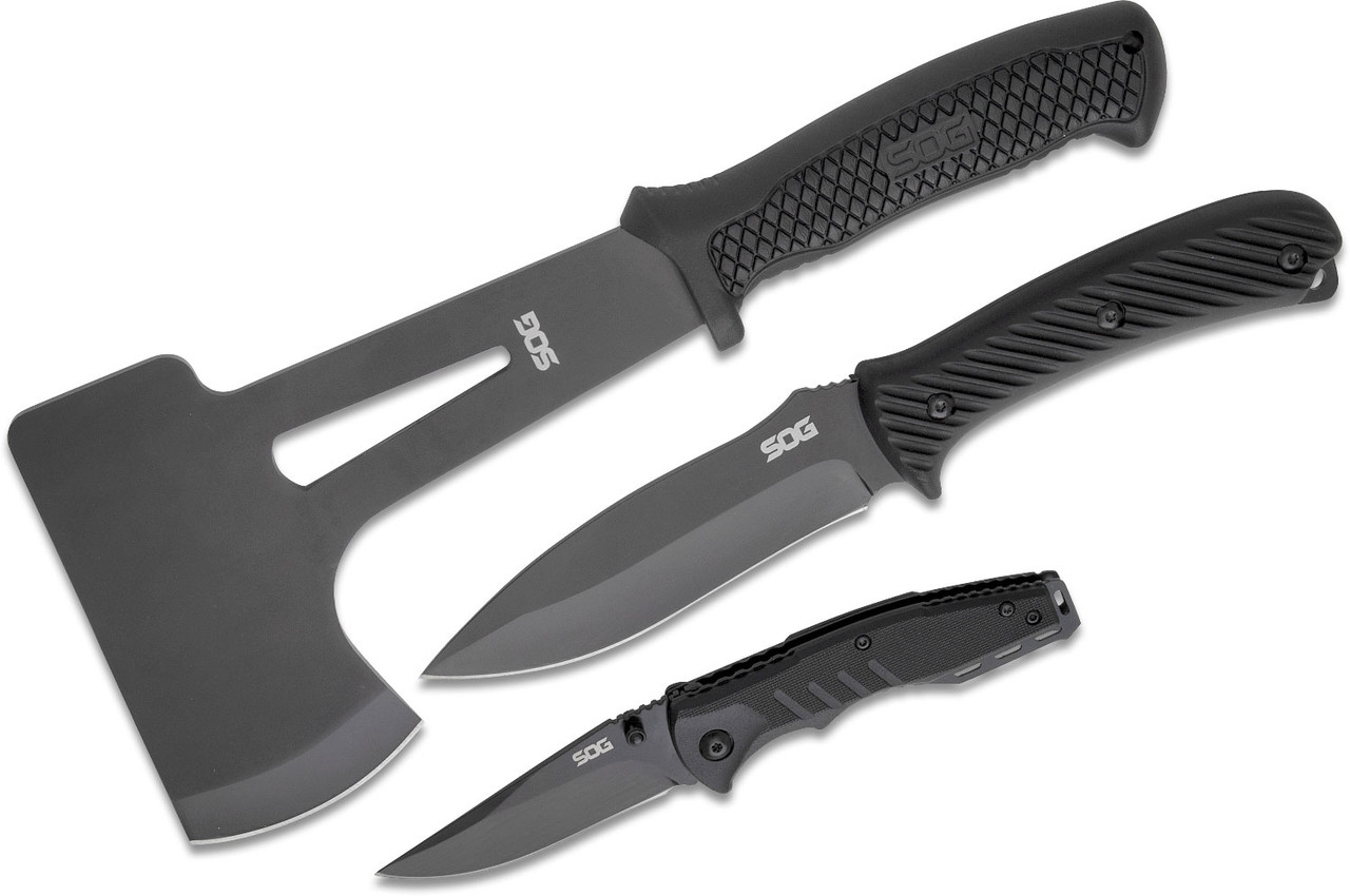 SOG Professional PRO 4.0 3PC Axe/Knife Kit