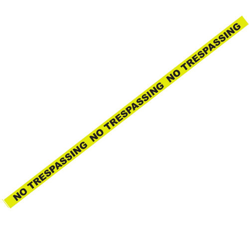 100' X 3" No Trespassing Yellow Safety Tape