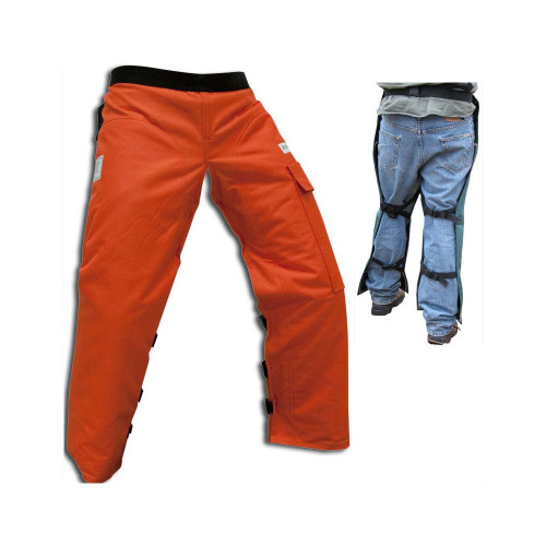 Forester Orange Apron Style Chainsaw Chaps Forester Orange Apron Style Chainsaw Chaps