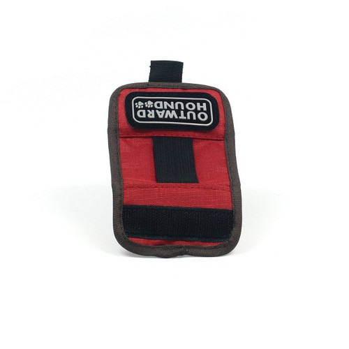 Outward Hound Pet Pocket Collar ID Bag - Red Clay / Java Outward Hound Pet Pocket Collar ID Bag - Red Clay / Java
