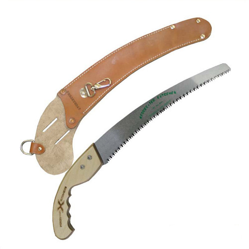 Forester Brown Leather Scabbard & 13" Premium Arborist Saw Combo