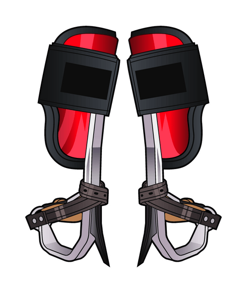 Climbing Spikes Decal