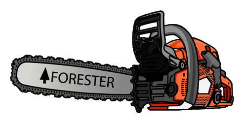 Rear Handle Chainsaw Decal