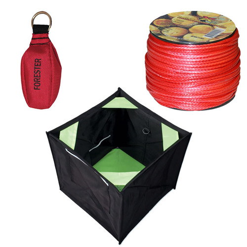Forester Premium Arborist Throw Line Cube Kit - Throw Cube, Rope & Throw Bag Forester Premium Arborist Throw Line Cube Kit - Throw Cube, Rope & Throw Bag