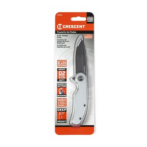 Crescent 3.25" Drop Point Pocket Knife