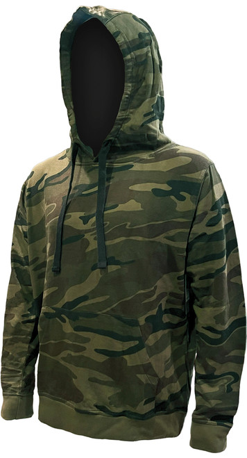 Camo Mens Hooded Sweatshirt - 7oz Weight