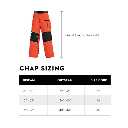 Stihl Dynamic Full Wrap Zip Chainsaw Chaps - Orange