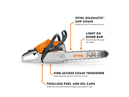Stihl MS182 Gas Powered Chainsaw - 16"