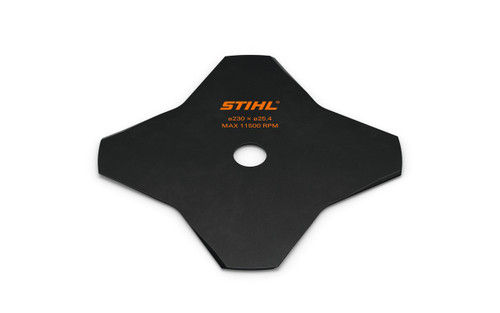 Stihl 9"(230mm) x 1"(25.4mm) 4-tooth Grass Blade