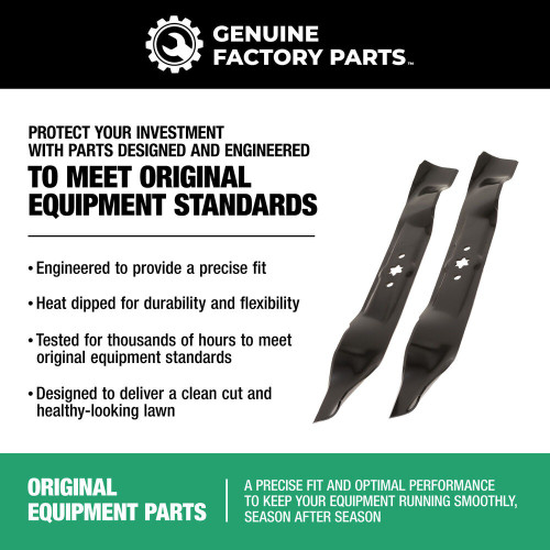 Cub Cadet 46" 2-in-1 Lawn Mower Blade Set - 942-04290A