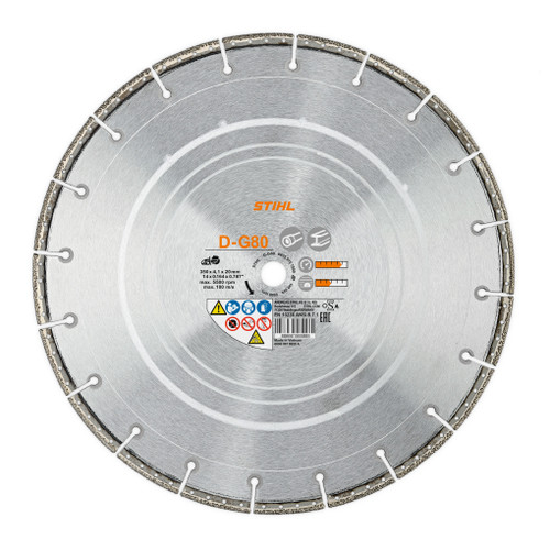 Stihl D-G80 14" Premium Ductile Iron Wheel