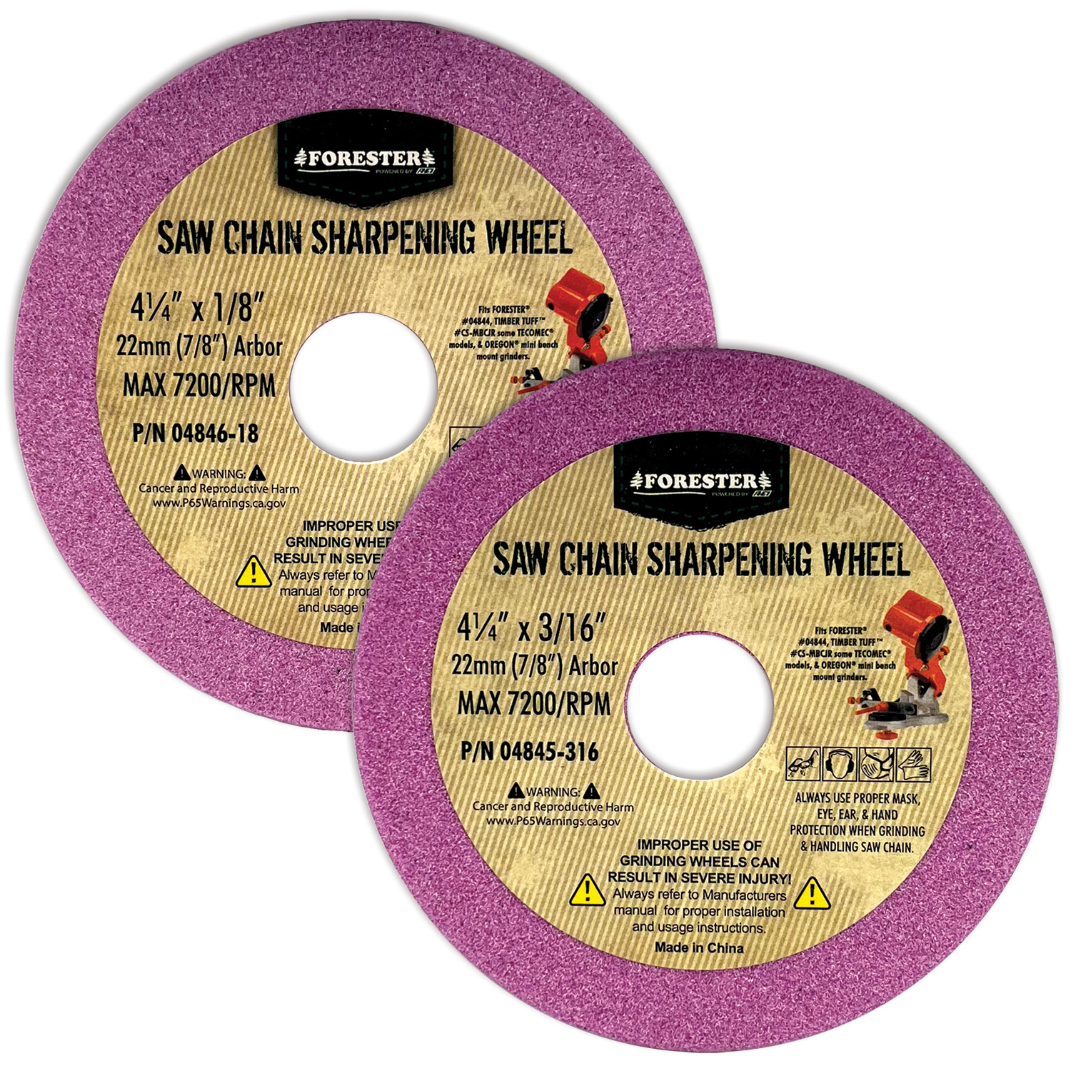 Forester Grinding Wheel 2-Pack for 04844 Grinder - Forester Shop