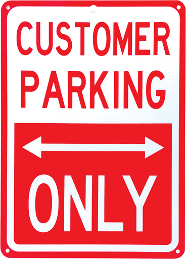customer parking only ロードサイン Customer Parking Only Metal Sign - 7