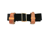 Mosin Nagant Sling - Black with Brown Leather Loops Mosin Nagant Sling - Black with Brown Leather Loops