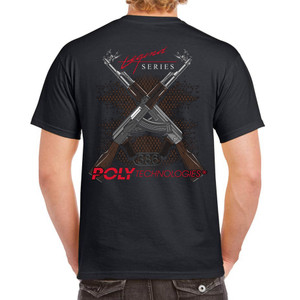PolyTech Legend Chinese 7.62 "Cross Rifle" AK47 T-Shirt - Black PolyTech Legend Chinese 7.62 "Cross Rifle" AK47 T-Shirt - Black