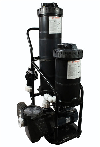 Commercial Portable Dual Pond Filter Vacuum System 1.5 HP