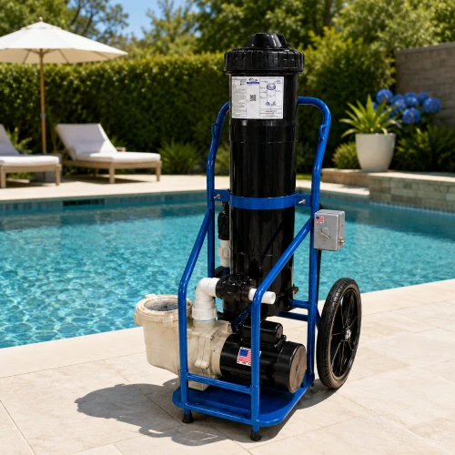 PortaVac 2.0 Portable Pool Vacuum System – Self‑Priming 1.5 HP Pump, 150 sq ft Cartridge Filter