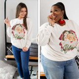 Vintage Believe Santa T2D Sweatshirt Lifestyle