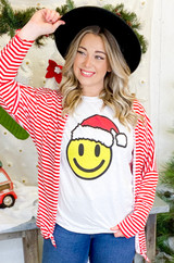 Santa Smiley Christmas T-Shirt Product