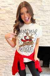Run Run Rudolph Christmas T-Shirt 
