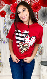 Doodle Hearts Valentine T-Shirt