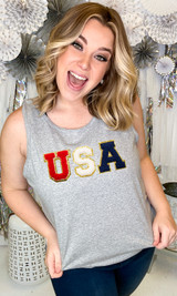 USA Ideal Chenille Tank Top