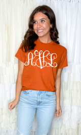 Large Monogram T-Shirt - 2XL, Shirt Charcoal | by Tees2urdoor