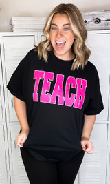 Big Letter TEACH T-Shirt