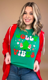 T2D Jolly Vibes Christmas Graphic T-Shirt