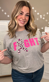 Fight Breast Cancer Awareness Graphic T-Shirt