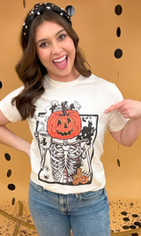 Scary Skeleton Graphic T-Shirt